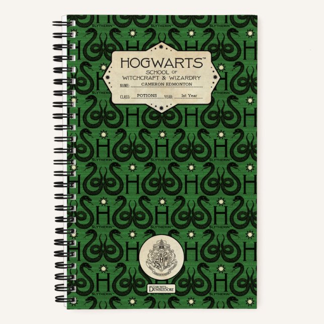 HOGWARTS™ School SLYTHERIN™ Class Notebook (Front)