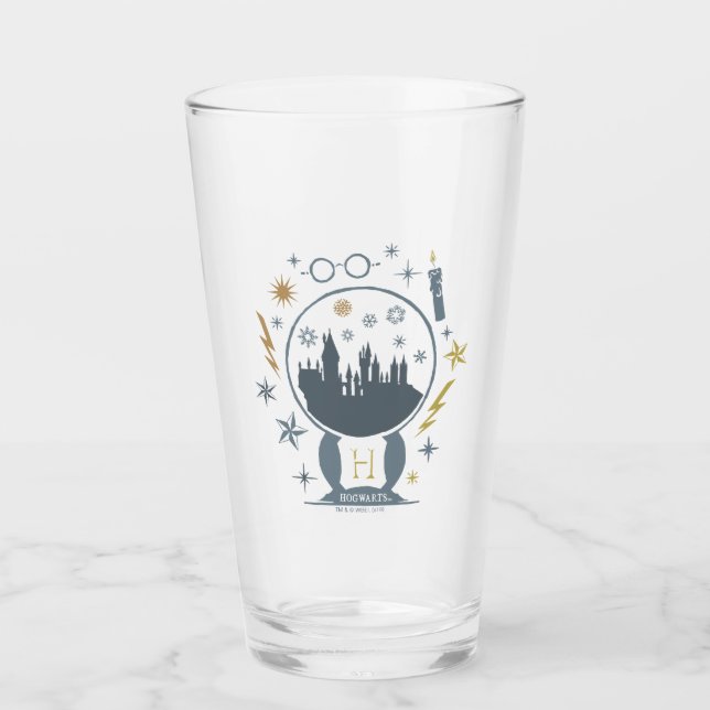 HOGWARTS™ Snow Globe Graphic Glass (Front)
