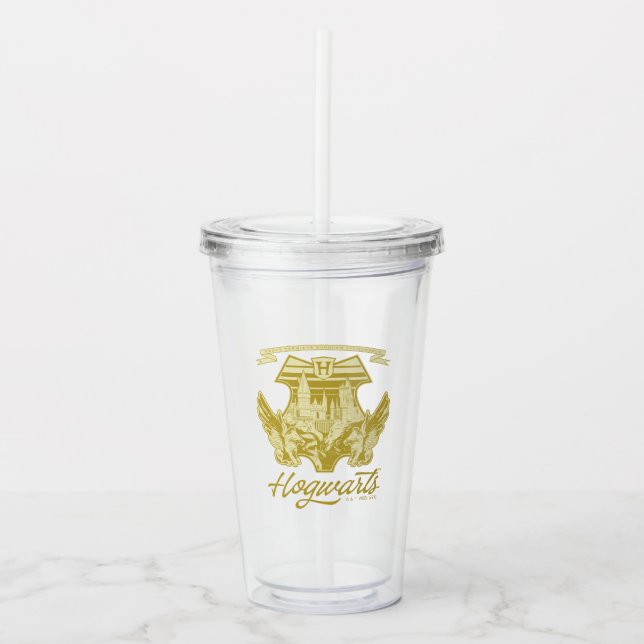 HOGWARTS™ Winged Shield Graphic Acrylic Tumbler (Front)
