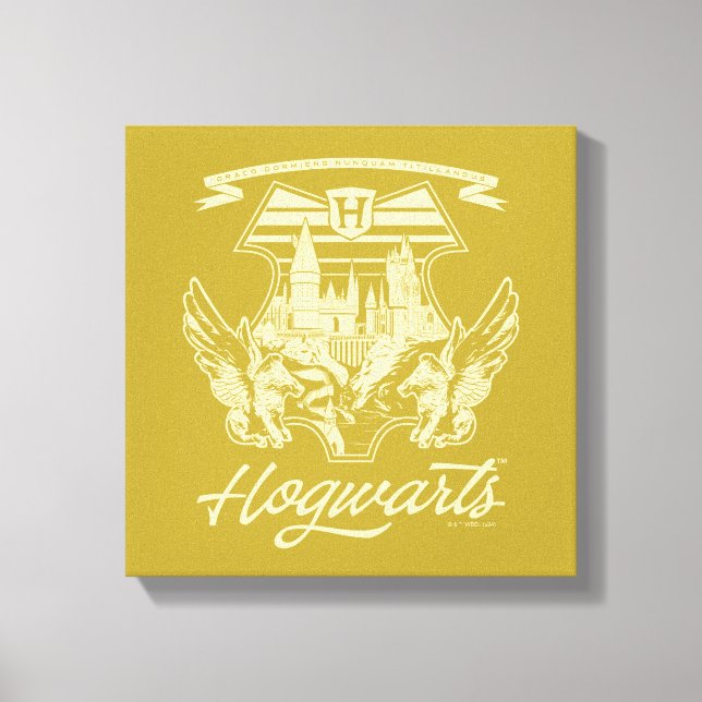 HOGWARTS™ Winged Shield Graphic Canvas Print (Front)