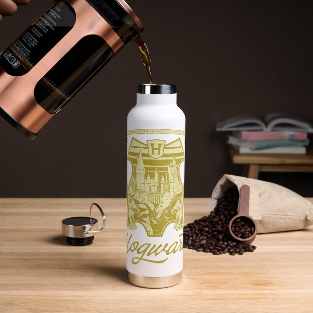 HOGWARTS™ Winged Shield Graphic Water Bottle (Coffee)