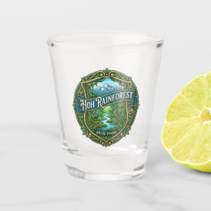Hoh Rainforest, Olympic National Park Washington Shot Glass