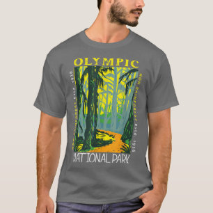 Hoh Rainforest Washington National Park Vintage T-Shirt