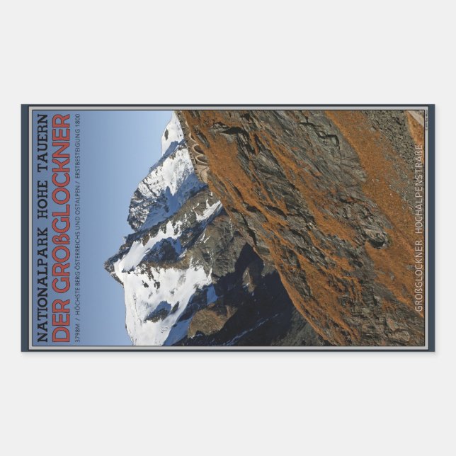 Hohe Tauern - Großglockner Rectangular Sticker (Front)