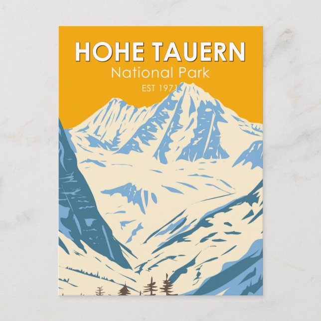 Hohe Tauern National Park Alpine Austria Vintage Postcard (Front)