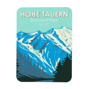 Hohe Tauern National Park Austria Vintage Magnet