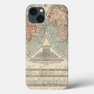 Hohen und Tiefen - Highs and Lows Atlas Map iPhone 13 Case