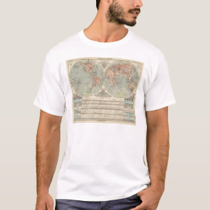 Hohen und Tiefen - Highs and Lows Atlas Map T-Shirt