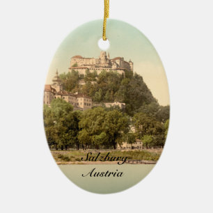 Hohensalzburg Castle III, Salzburg, Austria Ceramic Tree Decoration