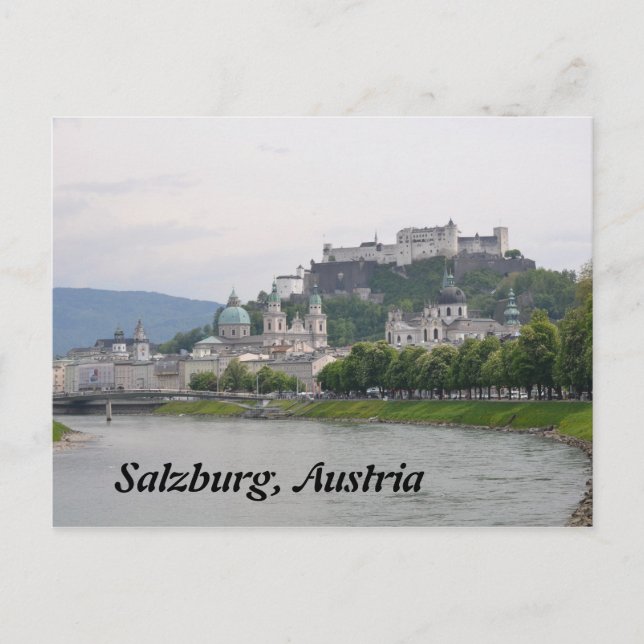 Hohensalzburg Castle, Salzburg, Austria Post Card (Front)