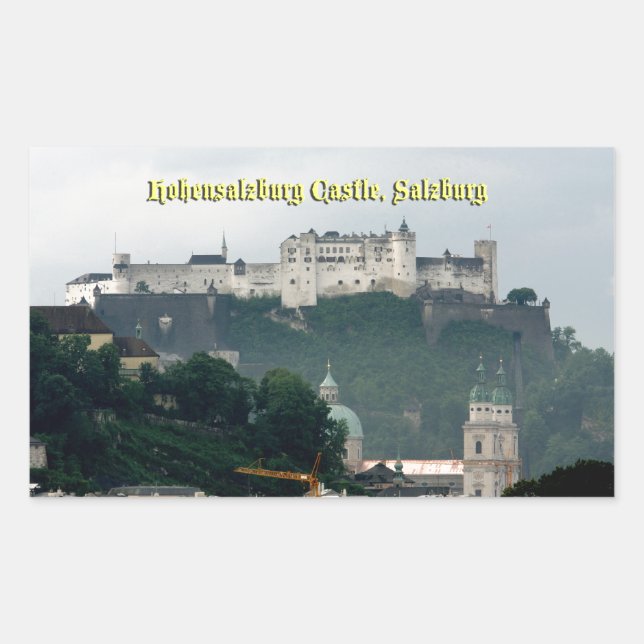 Hohensalzburg Castle, Salzburg, Austria Rectangular Sticker (Front)