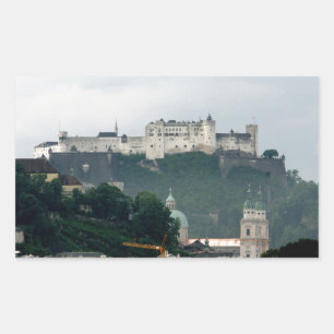 Hohensalzburg Castle, Salzburg Rectangular Sticker