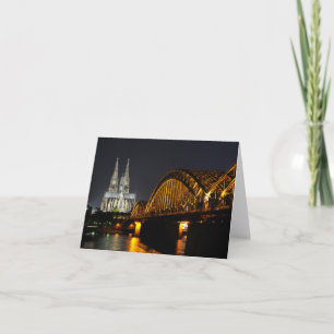 Hohenzollern Bridge, Cologne Cathedral, Germany Card