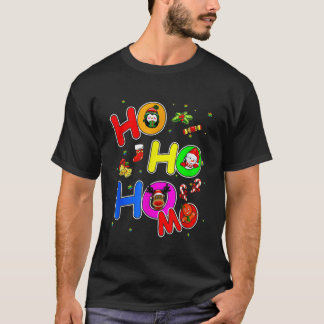 Hoho Homo Gay Christmas Santa Hat Love Is Love Lgb T-Shirt