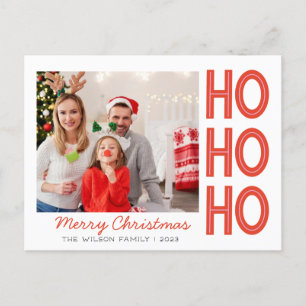 HoHoHo Christmas Family Photo Card Custom