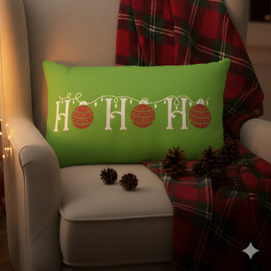 HoHoHo Christmas Lumbar Cushion