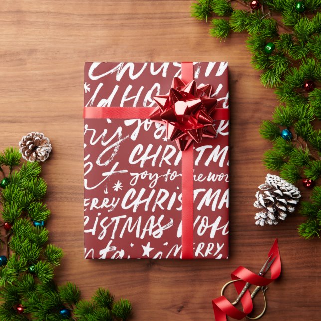 HoHoHo Christmas Pattern Wrapping Paper (Holiday Gift)
