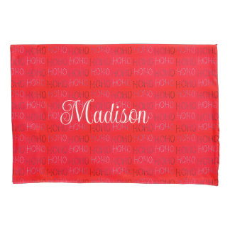 Hohoho Christmas sage green Wrapping Paper Pillowcase