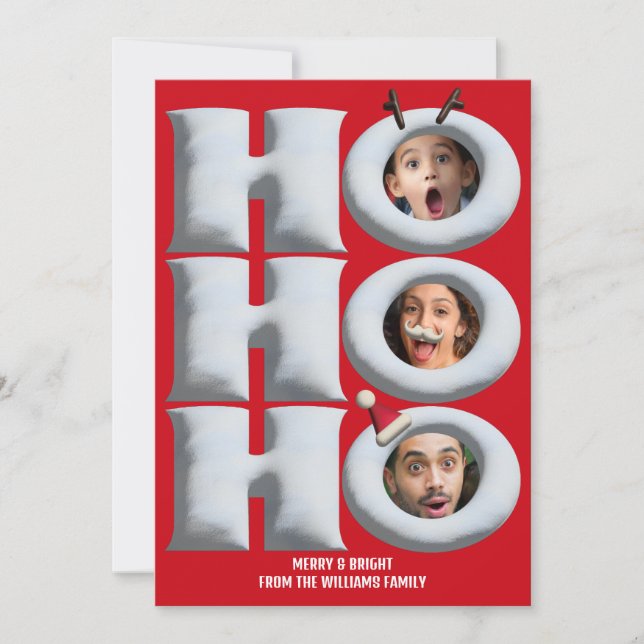 HOHOHO! Create your own holiday card (Front)