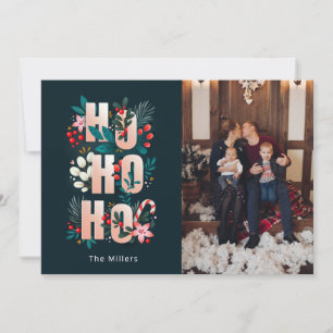 HoHoHo Floral Holiday Card