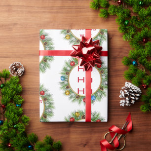 HoHoHo Glossy Christmas Wrapping Paper 