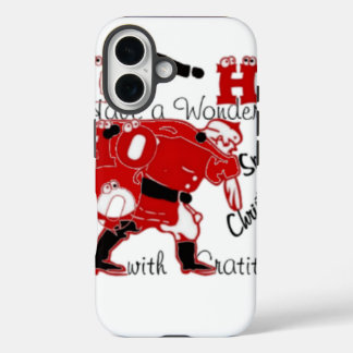 HOHOHO Have a Wonderful Christmas With Gratitude iPhone 16 Case