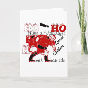 HOHOHO Have a Wonderful Christmas With Gratitude Holiday Card