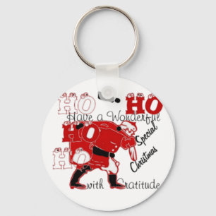 HOHOHO Have a Wonderful Christmas With Gratitude Key Ring
