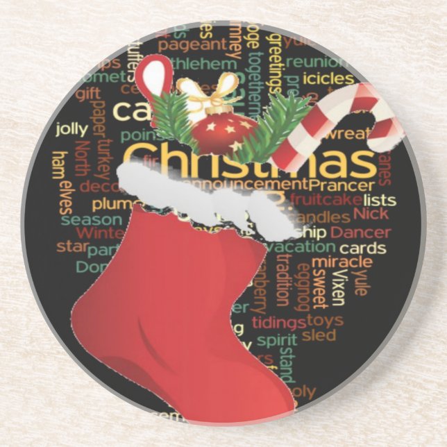 HoHoHo! Merry Christmas GIFTS and a Happy New Year Coaster (Front)