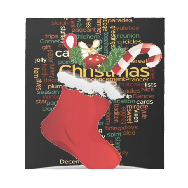 HoHoHo! Merry Christmas GIFTS and a Happy New Year Notepad (Front)