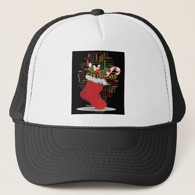 HoHoHo! Merry Christmas GIFTS and a Happy New Year Trucker Hat (Front)