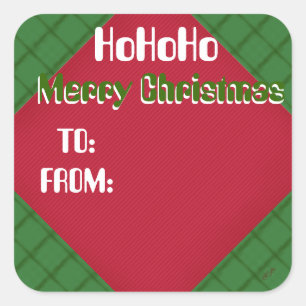 HoHoHo Merry Christmas TO and FROM Label
