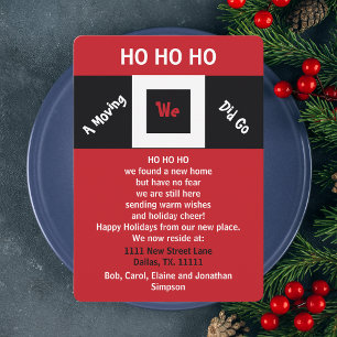 HOHOHO New Address Holiday Moving Announcement