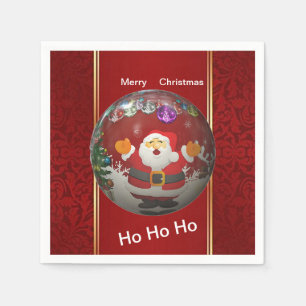 “HoHoHo Santa”  Christmas  Napkin