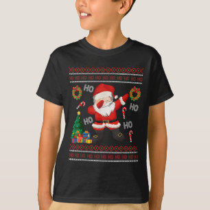 Hohoho Santa Claus Dabbing Ugly Christmas Sweater 