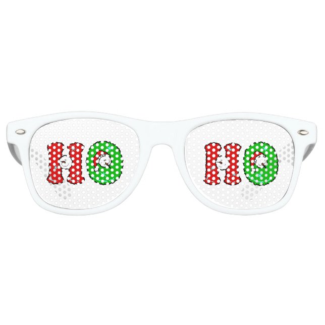 HOHOHO Santa Claus Laugh SnowMan Cute Christmas Retro Sunglasses (Front)