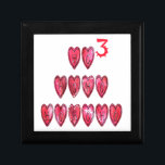 Hohoho! Santa cool hearts text Christmas love desi Gift Box<br><div class="desc">Hohoho! Santa cool hearts text Christmas love design</div>