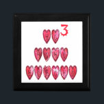 Hohoho! Santa cool hearts text Christmas love desi Gift Box<br><div class="desc">Hohoho! Santa cool hearts text Christmas love design</div>