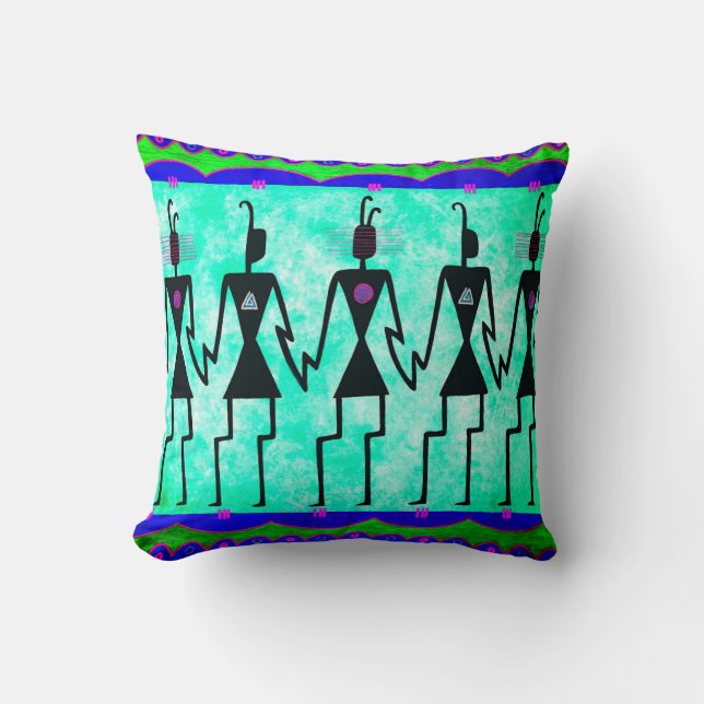 Hohokum Throw Pillow (Front)