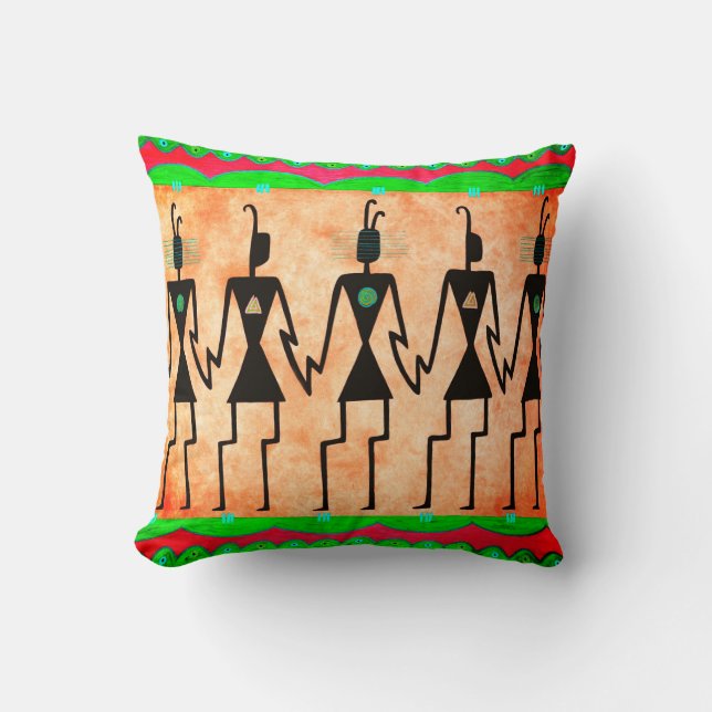 Hohokum Throw Pillow (Front)