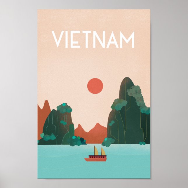 HOi An Town Vietnam travel poster (Front)