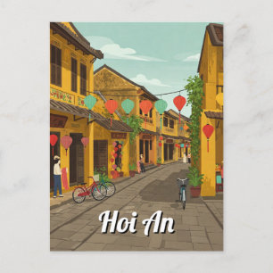 Hoi An Vietnam Vintage Travel Postcard