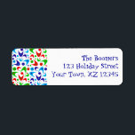 Hoilday Boomerangs<br><div class="desc">Holiday boomerang address labels.  Text can be customised.</div>