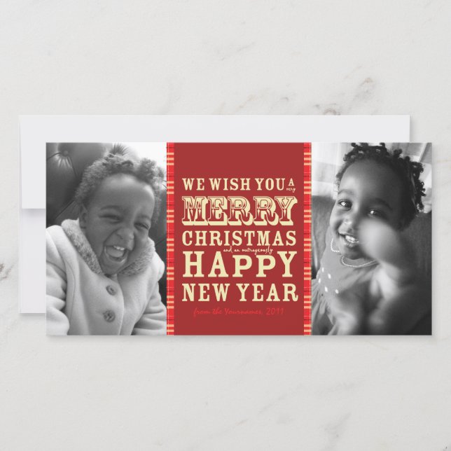 Hoilday Double Photo Card (Front)