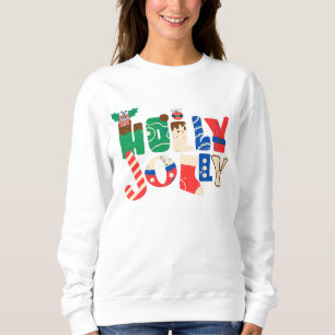 hoIly joIly colour christmas Sweatshirt
