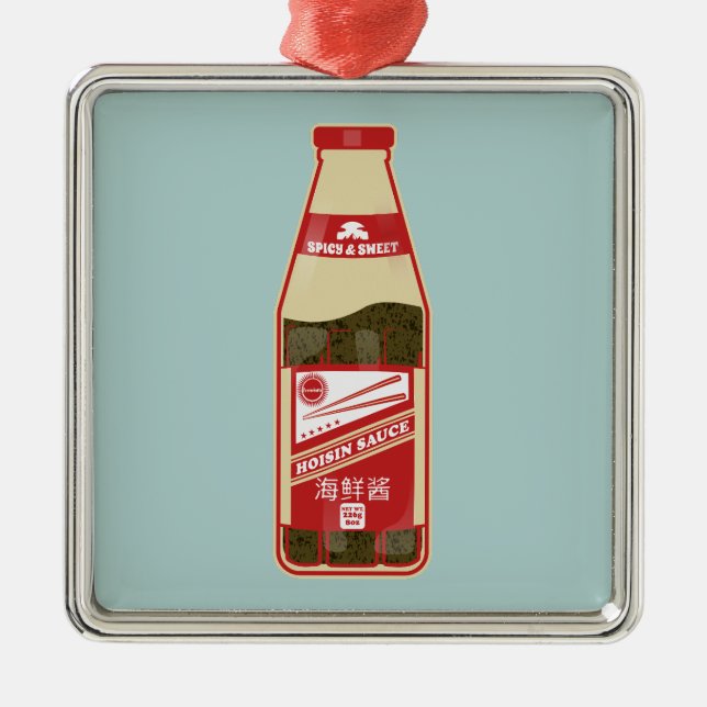 Hoisin Sauce Cantonese Food Metal Tree Decoration (Front)