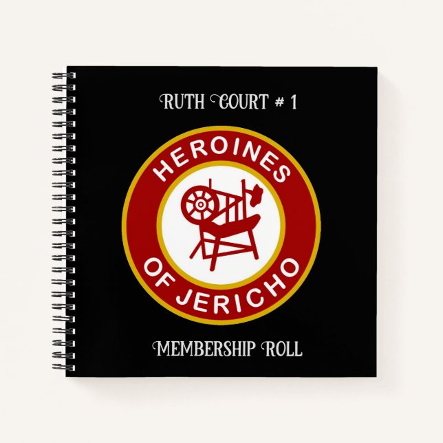 HOJ Membership Roll Notebook (Front)