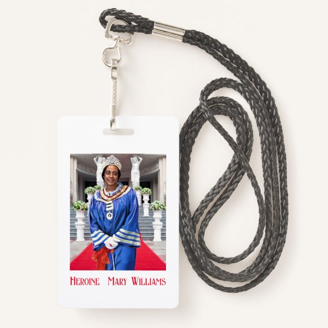 HOJ Photo ID Badge (Back with Lanyard)