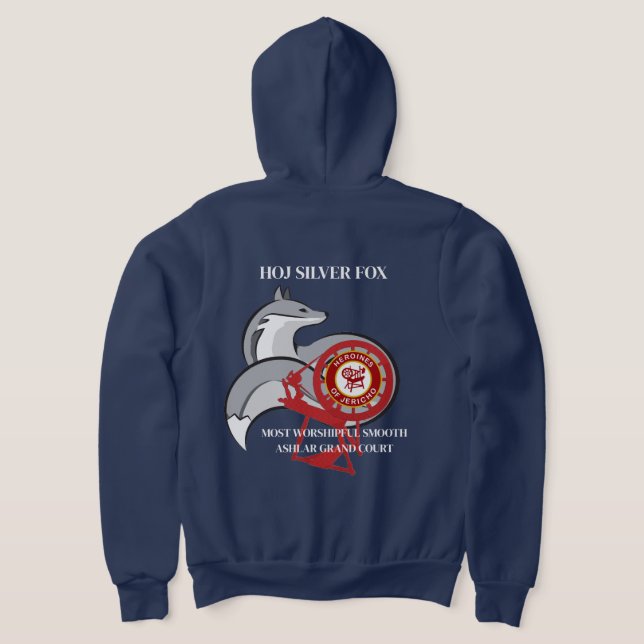 HOJ Silver Fox  Hoodie (Laydown Back)
