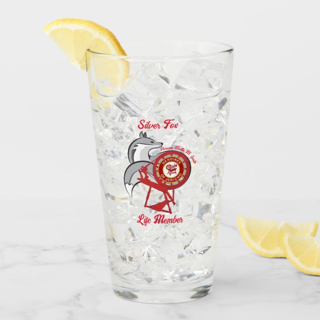 HOJ Silver Fox Life Member  Glass (Front Ice)